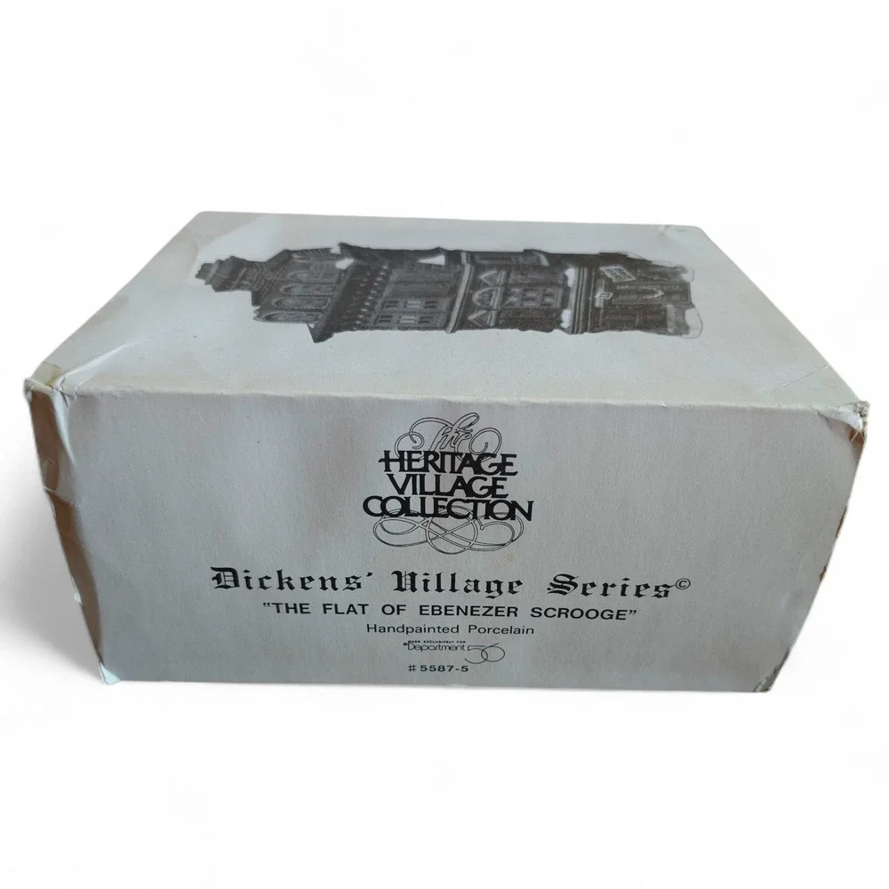 Dept 56 Dickens Village The Flat Of Ebenezer Scrooge 55875 Lighted House In Box